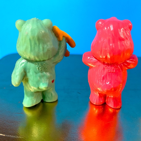 CARE BEARS VTG 80’s COLLECTION OF 3 FUNSHINE BEAR WISH BEAR & LOVE-A-LOT BEAR - Picture 14 of 14